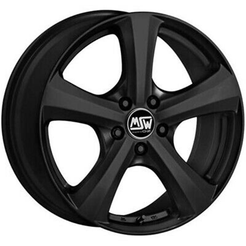 Cerchi in Lega MSW Msw 19 Van Matt Black 5 fori 16\" 6.5X16 ET51 5x120