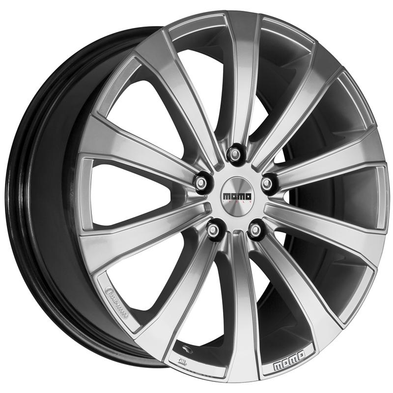 Cerchi in Lega MOMO WHEELS Europe Hyper Silver 5 fori 15\" 6.5X15 ET50 5x112