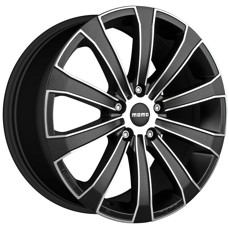 Cerchi in Lega MOMO WHEELS Europe Matt Carbon Polished 4 fori 17\" 7X17 ET35 4x108