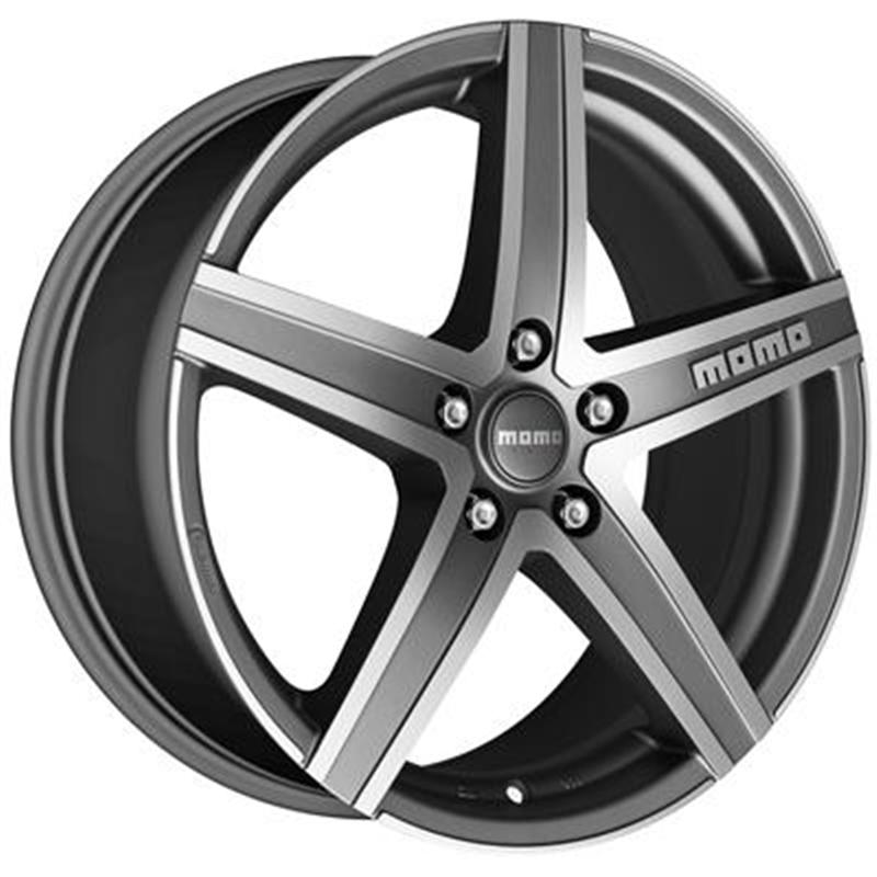 Cerchi in Lega MOMO WHEELS Hyperstar Evo Matt Anthracite Polished 4 fori 16\" 6.5X16 ET40 4x100