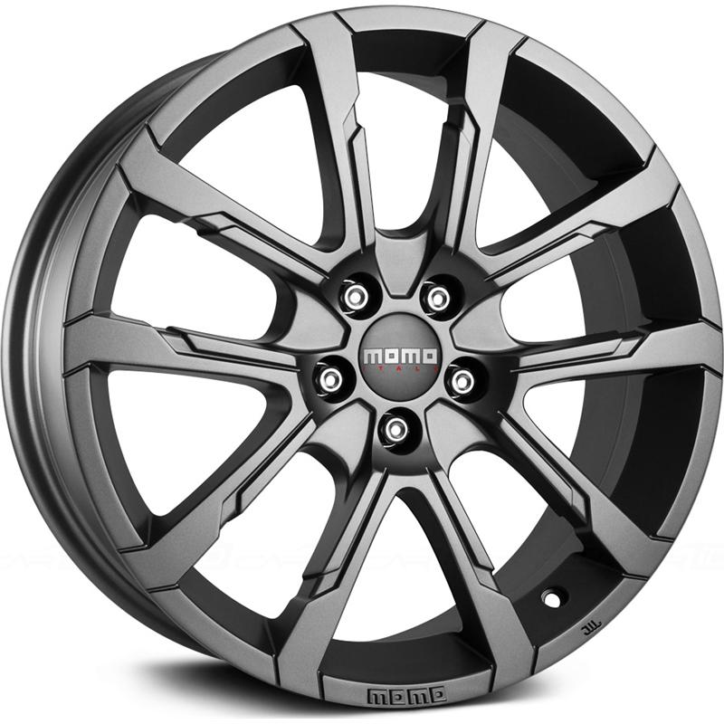 Cerchi in Lega MOMO WHEELS Quantum Matt Anthracite 5 fori 19\" 8.5X19 ET45 5x108