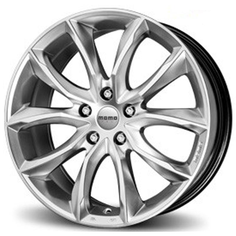 Cerchi in Lega MOMO WHEELS Screamjet Hyper Silver 5 fori 18\" 8X18 ET30 5x120