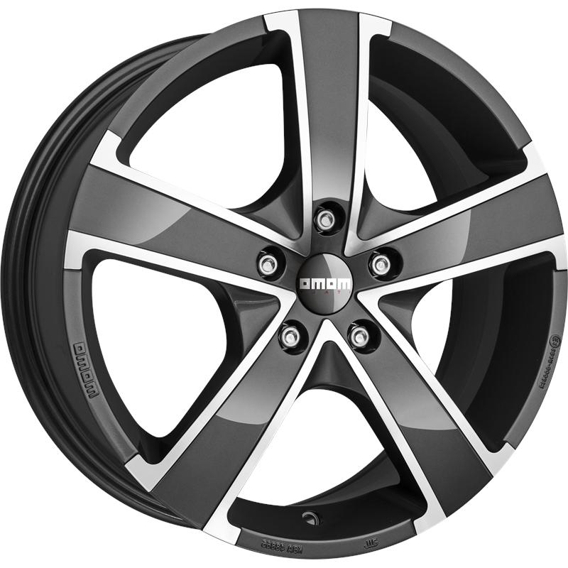 Cerchi in Lega MOMO WHEELS Win Pro Evo Antracite Diamantato 5 fori 16\" 6.5X16 ET38 5x115