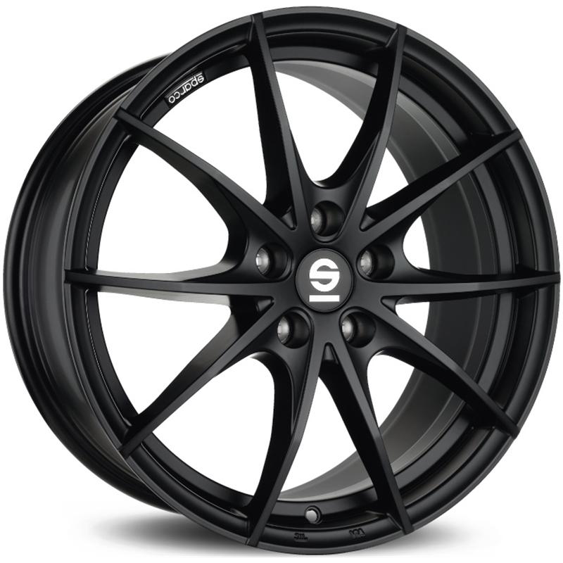 Cerchi in Lega SPARCO Trofeo 5 Matt Black 5 fori 17\" 7.5X17 ET35 5x112