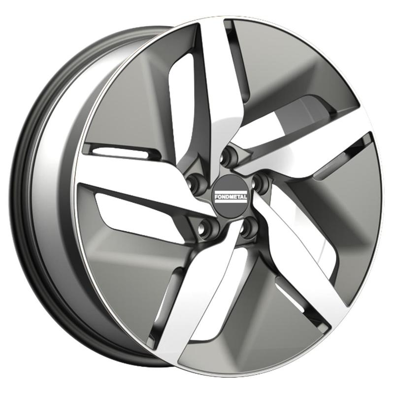 Cerchi in Lega FONDMETAL E-Joule Glossy Titanium Machined 5 fori 19\" 7.5X19 ET49.5 5x114.3