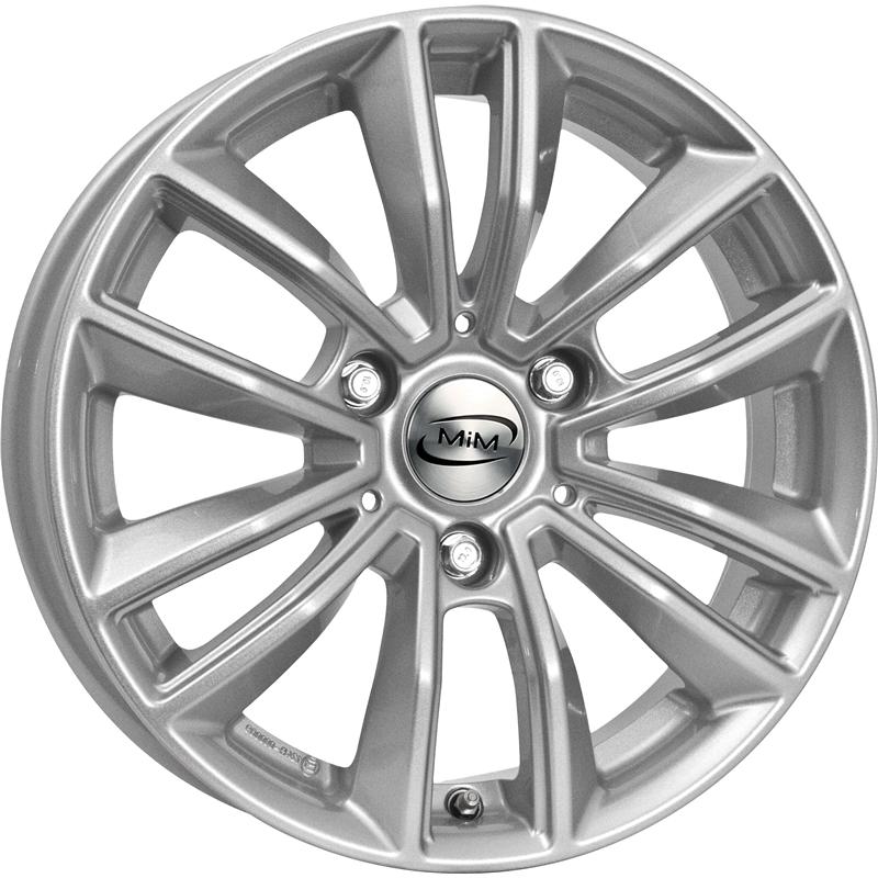 Cerchi in Lega DEDI Bayern Ece Kristal Silver 3 fori 15\" 4.5X15 ET23.5 3x112