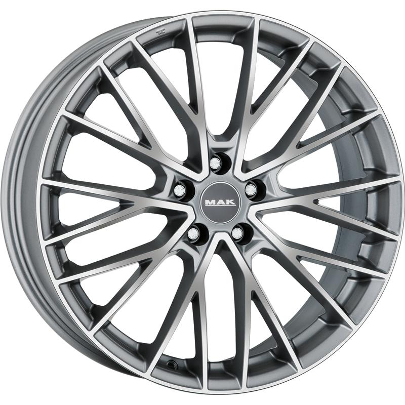 Cerchi in Lega MAK Speciale Gun Metallic Mirror 5 fori 19\" 8.5X19 ET48 5x108