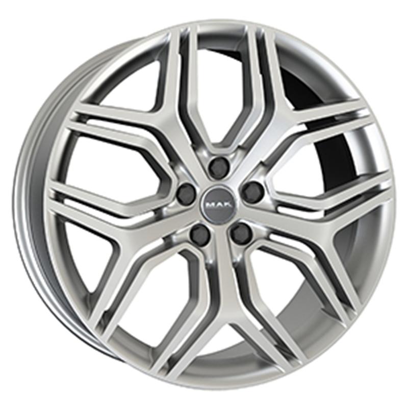 Cerchi in Lega MAK Kingdom Silver 5 fori 22\" 9.5X22 ET49 5x120