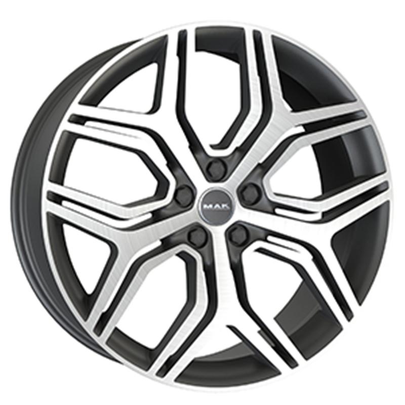 Cerchi in Lega MAK Kingdom Gun Metallic Mirror 5 fori 22\" 9.5X22 ET43 5x108