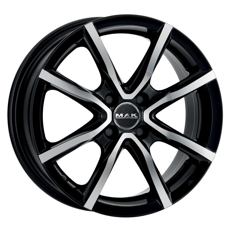 Cerchi in Lega MAK Milano 4 Black Mirror 4 fori 16\" 6.5X16 ET30 4x98