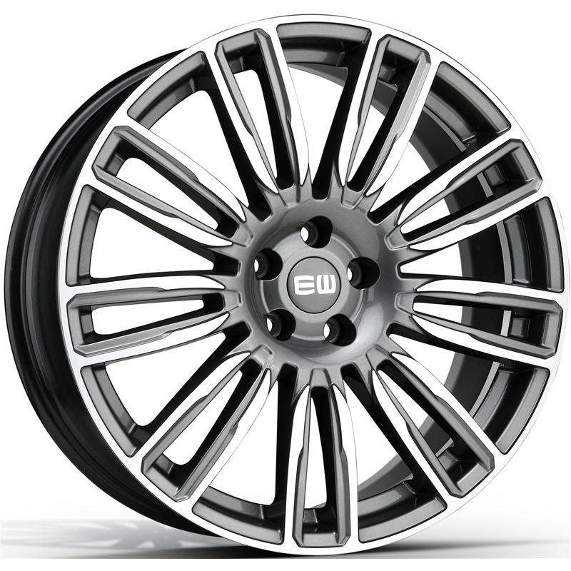 Cerchi in Lega EW Ew06 Mirage Palladium Matt Polished 5 fori 19\" 8.5X19 ET45 5x108