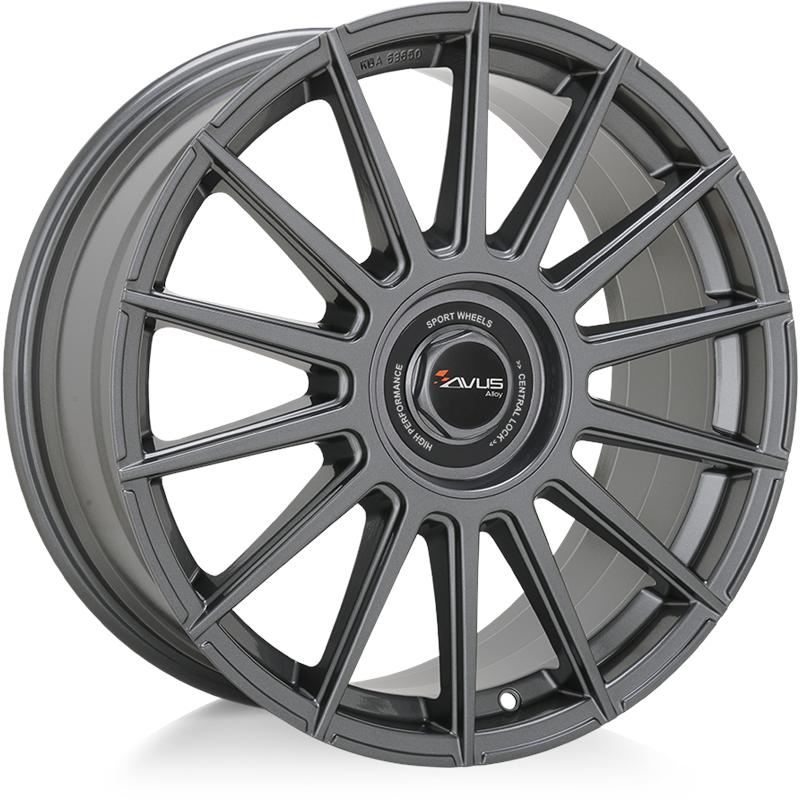 Cerchi in Lega AVUS AC-M09 Anthracite 5 fori 18\" 8X18 ET35 5x112