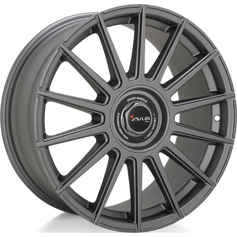 Cerchi in Lega AVUS AC-M09 Grey Matt 5 fori 18\" 8X18 ET45 5x108