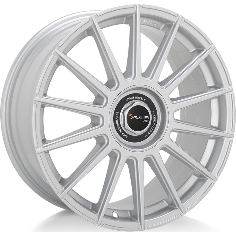 Cerchi in Lega AVUS AC-M09 Hyper Silver 5 fori 18\" 8X18 ET45 5x108