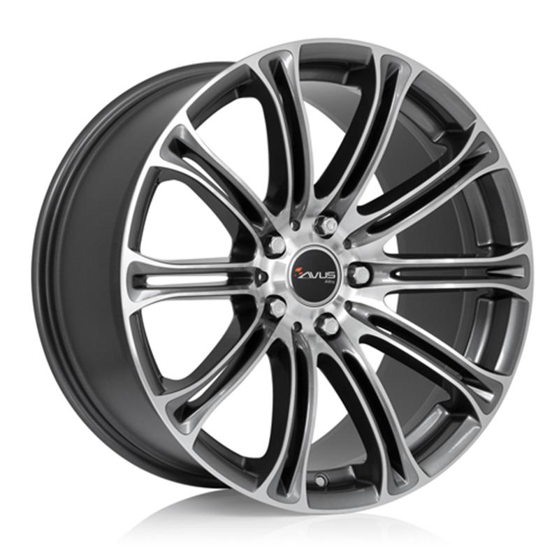 Cerchi in Lega AVUS AC-Mb1 Antracite Diamantato 5 fori 20\" 8.5X20 ET35 5x120