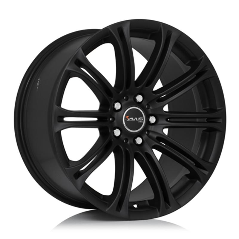 Cerchi in Lega AVUS AC-Mb1 Matt Black 5 fori 17\" 8X17 ET15 5x120