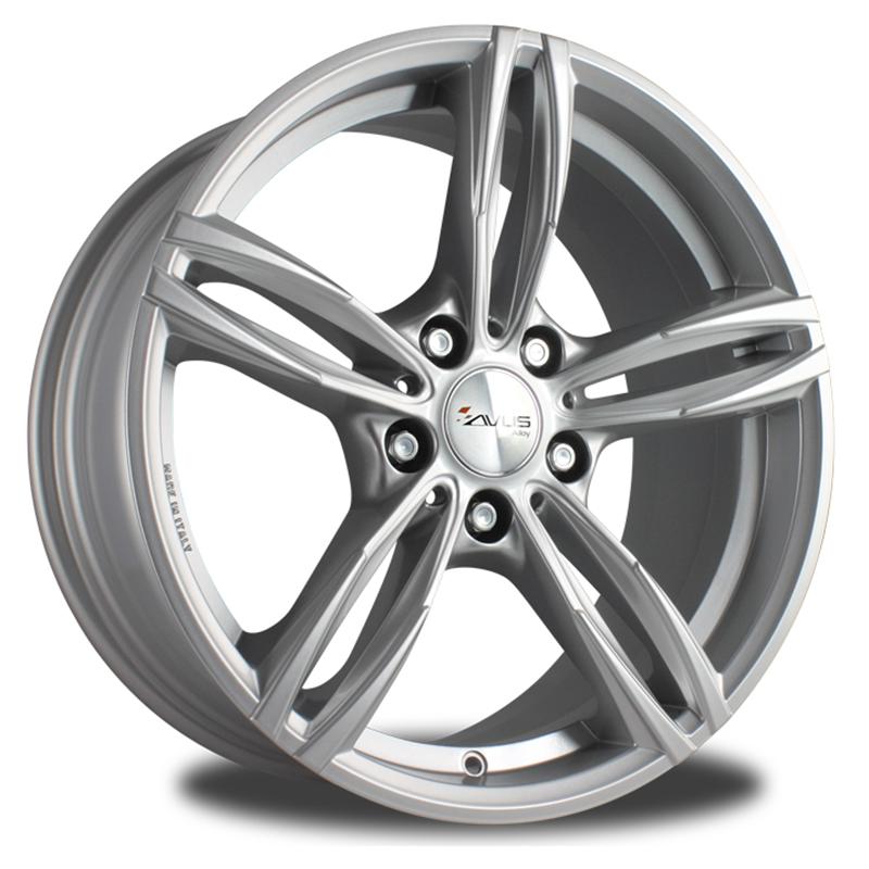 Cerchi in Lega AVUS AC-Mb3 Hyper Silver 5 fori 18\" 8.5X18 ET37 5x120