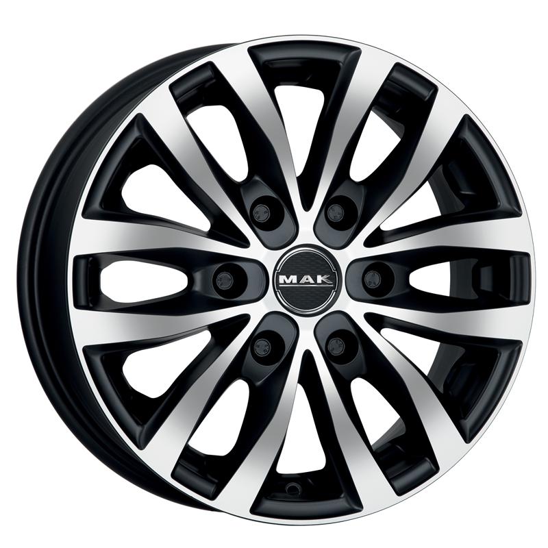 Cerchi in Lega MAK Load 6 Ice Black 6 fori 16\" 6.5X16 ET46 6x139.7