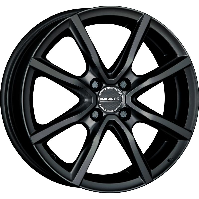 Cerchi in Lega MAK Milano 4 Glossy Black 4 fori 16\" 6X16 ET49 4x100