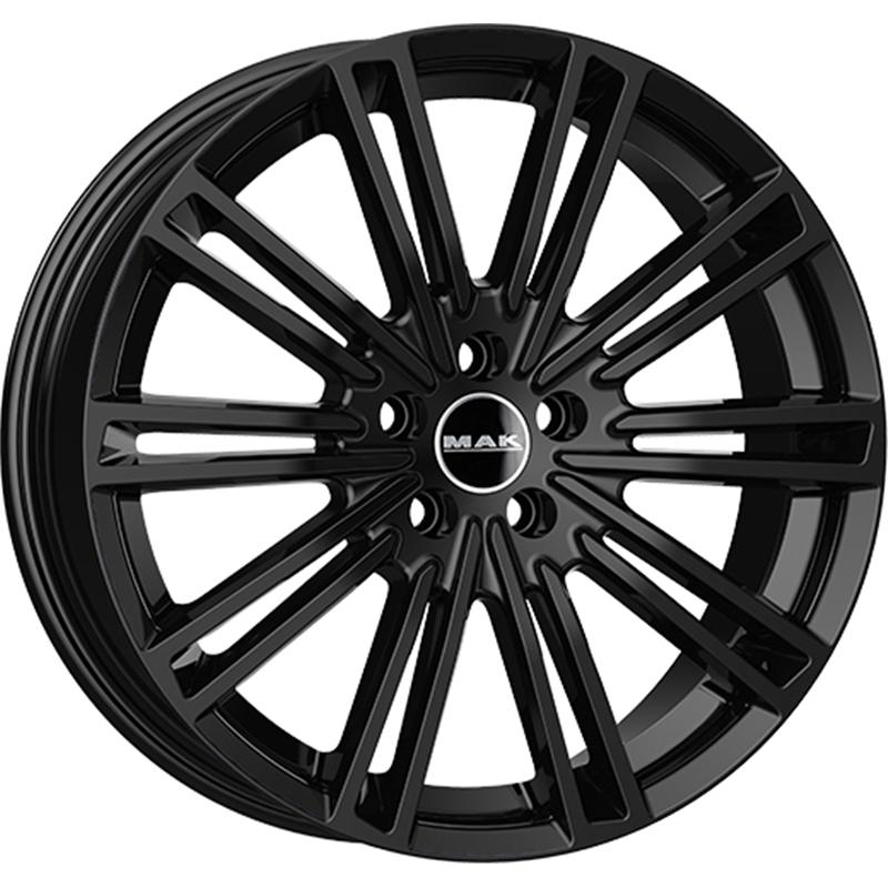 Cerchi in Lega MAK York Glossy Black 5 fori 19\" 8X19 ET40 5x120