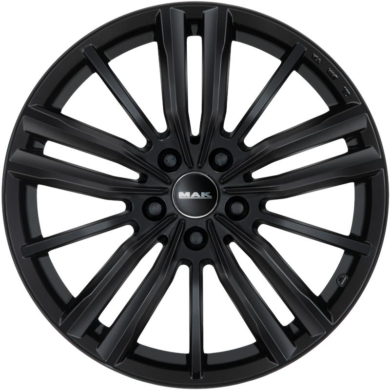 Cerchi in Lega MAK Vier Glossy Black 5 fori 17\" 7X17 ET38 5x100
