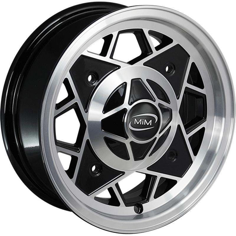 Cerchi in Lega DEDI 500old Black Mirror 4 fori 12\" 5X12 ET25 4x190
