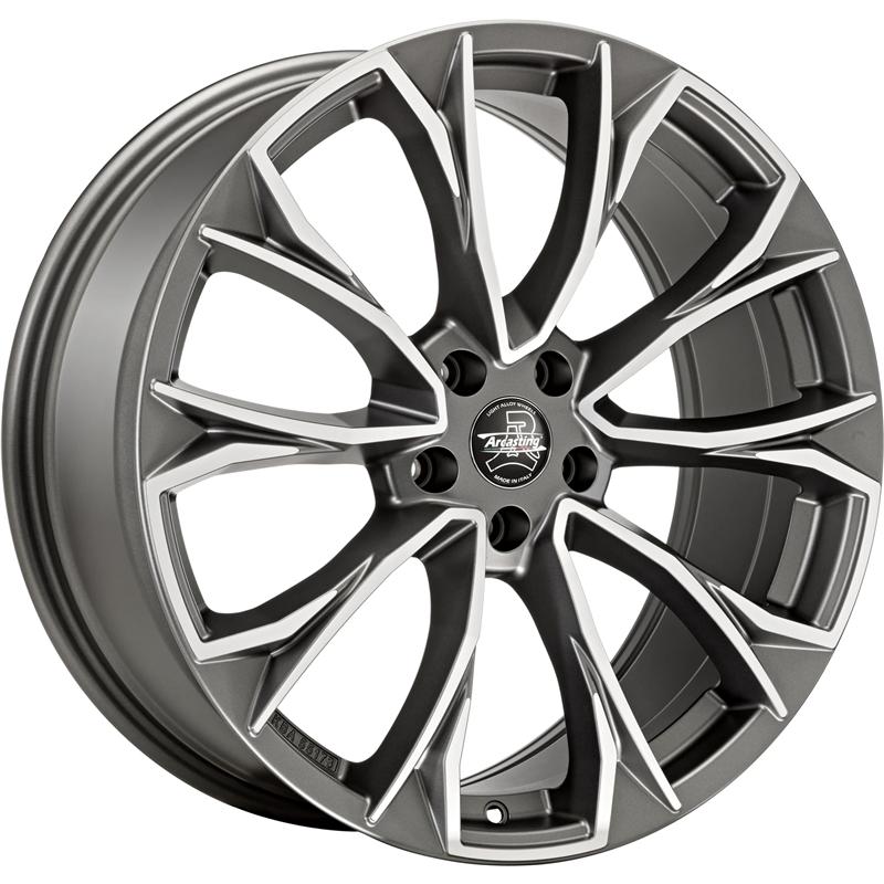 Cerchi in Lega ARCASTING Century Matt Anthracite Polished 5 fori 20\" 8.5X20 ET43 5x112