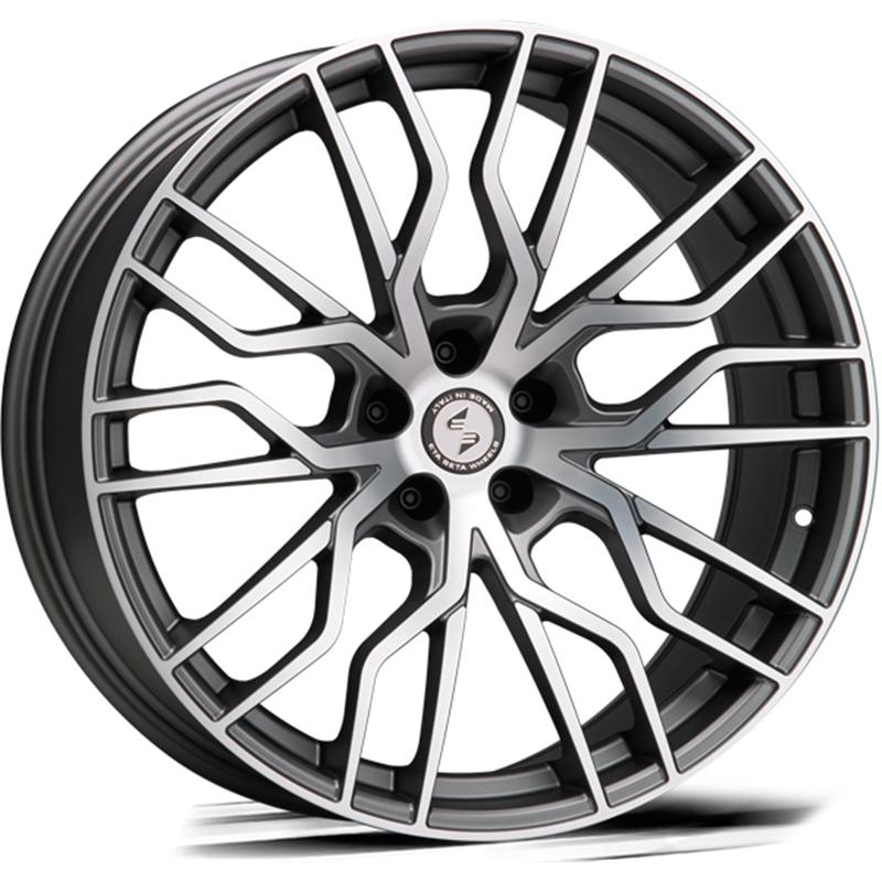 Cerchi in Lega ETA BETA Medusa Matt Anthracite Full Polish 5 fori 20\" 9X20 ET33 5x112