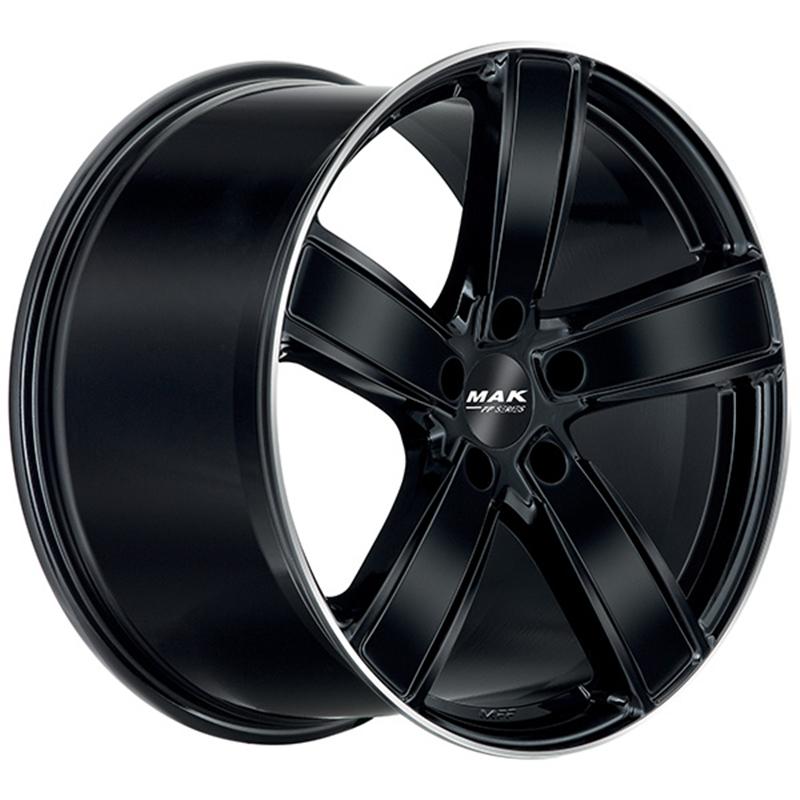 Cerchi in Lega MAK TurismO-D Gloss Black Mirror Ring 5 fori 20\" 10.5X20 ET64 5x130