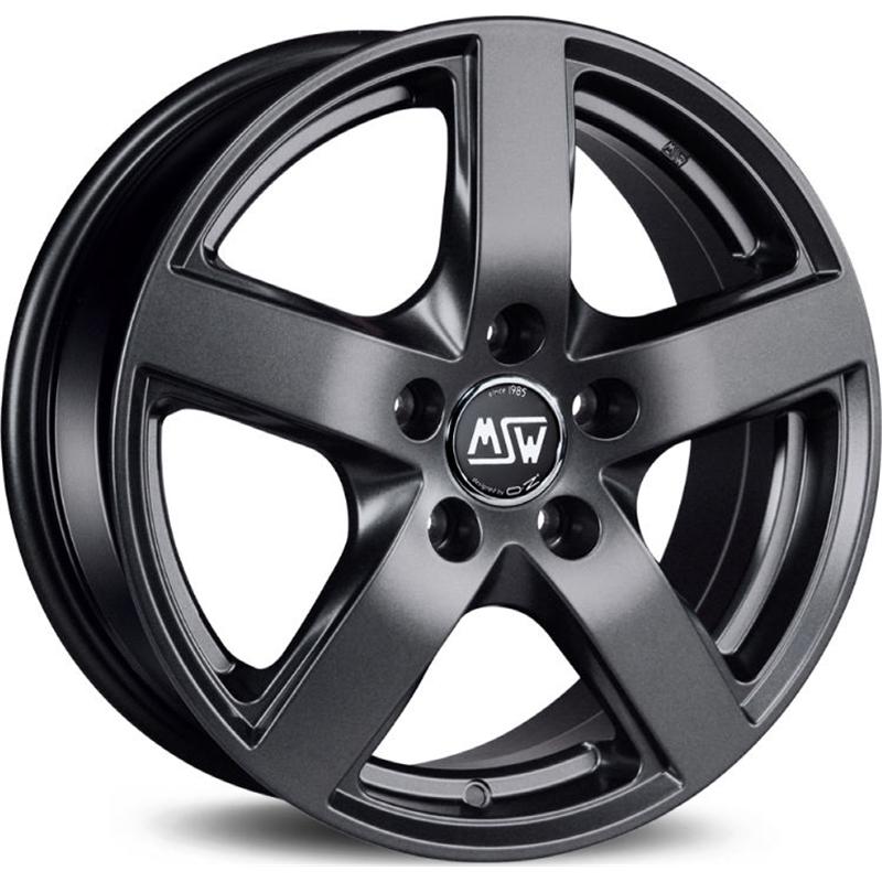 Cerchi in Lega MSW Msw 55 Van Matt Dark Grey 5 fori 17\" 7X17 ET51 5x112