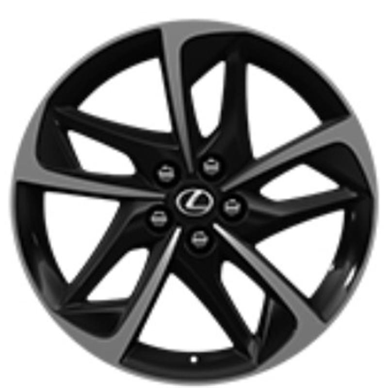Cerchi in Lega ORIGINALE TOYOTA LEXUS Ct Originale Toyota Lexus - Smontato Nuovo Black Mirror 5 fori 17\" 7X17 ET45 5x100