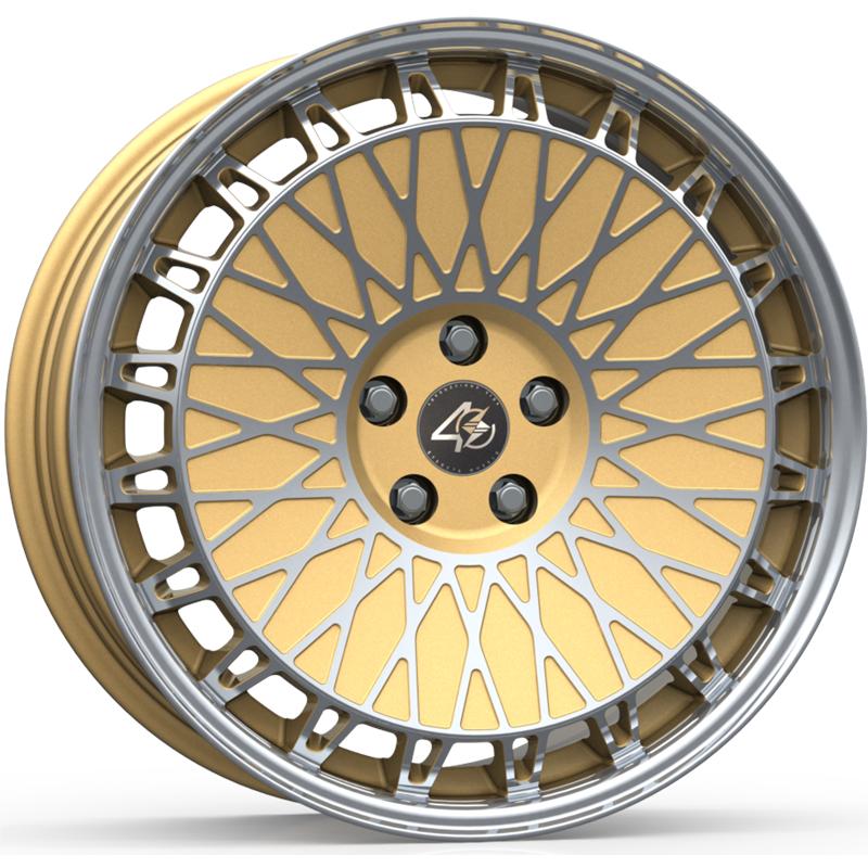 Cerchi in Lega ETA BETA Eb40 Matt Gold Full Polish 5 fori 19\" 8.5X19 ET42 5x120