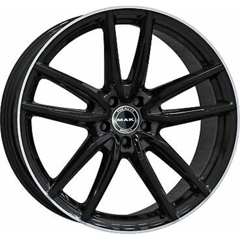 Cerchi in Lega MAK EvO-D Gloss Black Mirror Ring 5 fori 21\" 11X21 ET49 5x112
