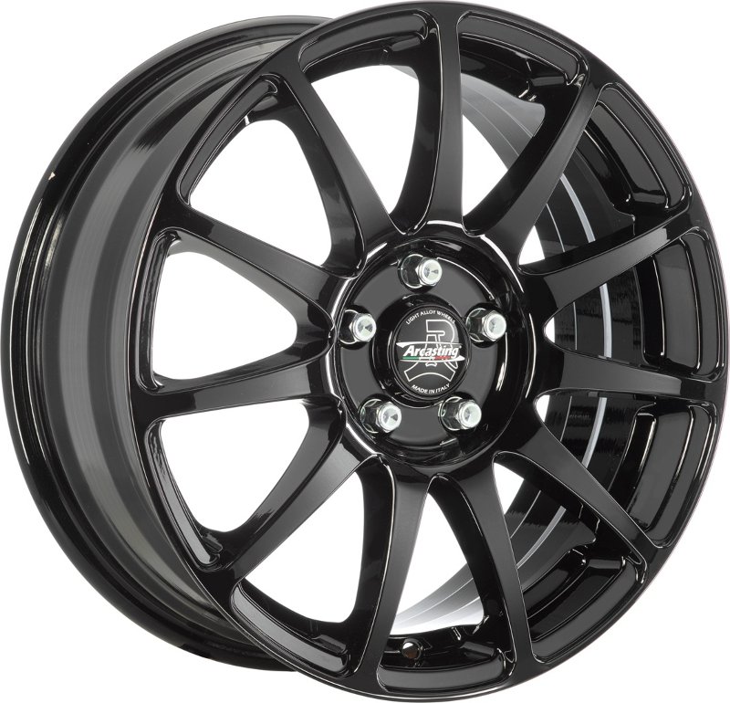 Cerchi in Lega ARCASTING Excalibur Glossy Black 4 fori 17\" 7X17 ET30 4x98