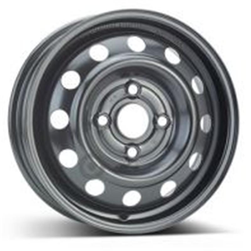Cerchi in Lega KFZ ALCAR Steel Nero 4 fori 13\" 4.5X13 ET36.5 4x98