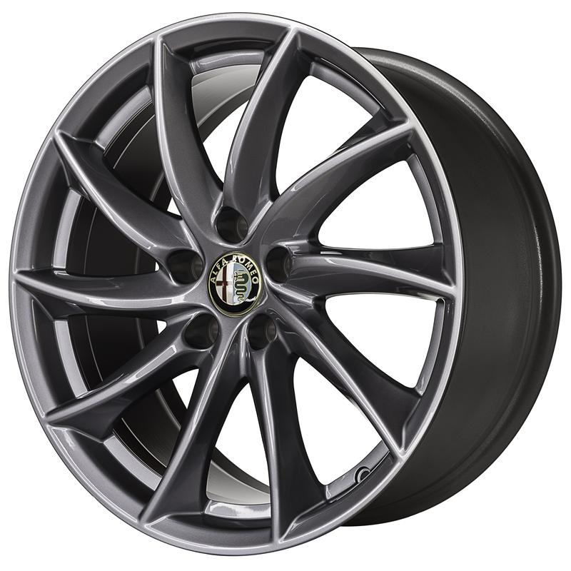 Cerchi in Lega ORIGINALE ALFA ROMEO Giulia Oe 2 - Originale Alfa Romeo Anthracite 5 fori 18\" 8X18 ET33 5x110