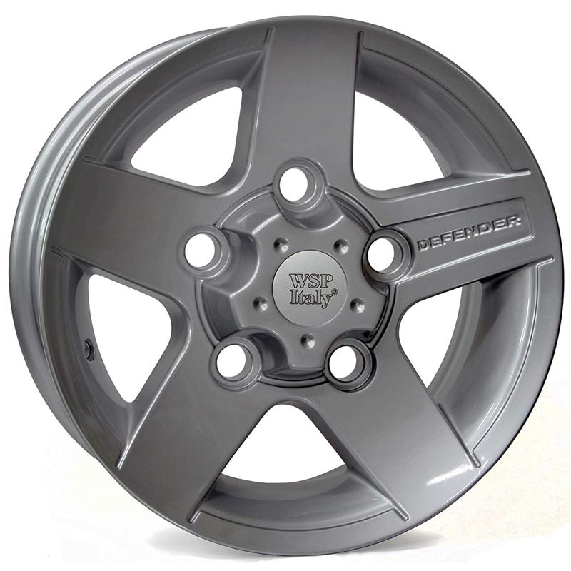 Cerchi in Lega WSP ITALY Hove23lr54 Hove Silver 5 fori 16\" 8X16 ET25 5x165.1