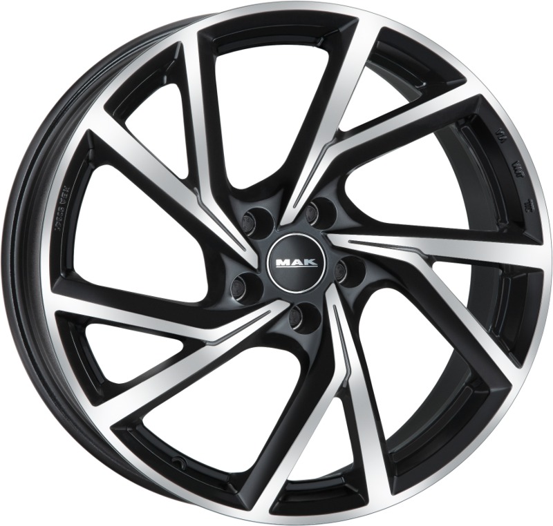 Cerchi in Lega MAK Kassel Black Mirror 5 fori 18\" 7.5X18 ET42 5x112