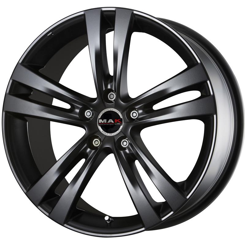 Cerchi in Lega MAK Zenith Matt Black 5 fori 17\" 8X17 ET42 5x112