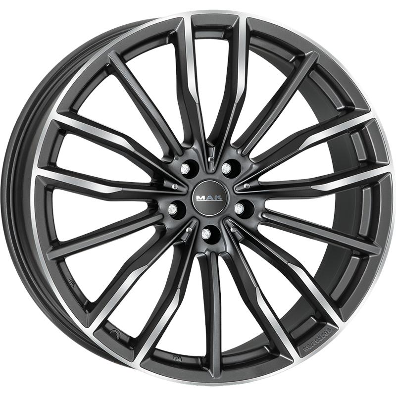 Cerchi in Lega MAK Rapp Gun Metallic Mirror 5 fori 20\" 10X20 ET40 5x120