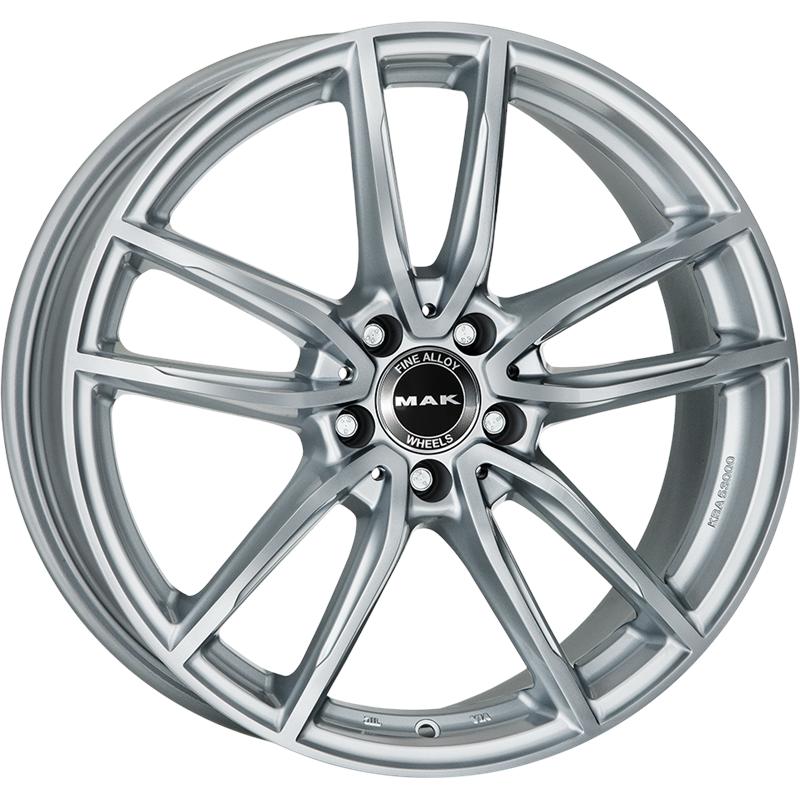 Cerchi in Lega MAK EvO-D Silver 5 fori 21\" 11X21 ET38 5x112