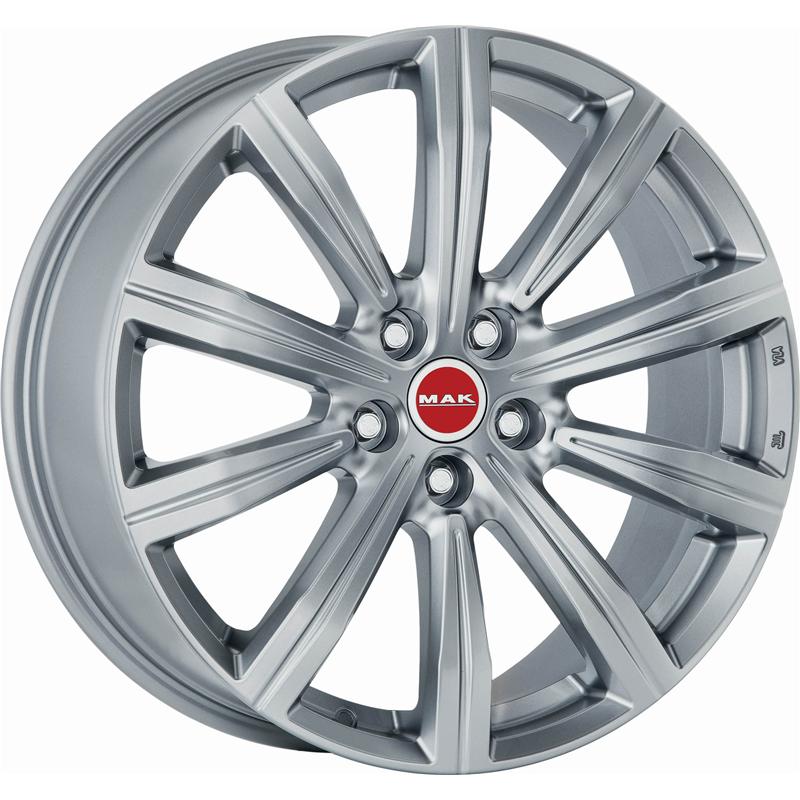 Cerchi in Lega MAK Birmingham Silver 5 fori 20\" 8.5X20 ET28 5x112