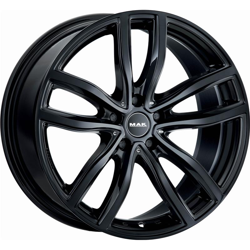 Cerchi in Lega MAK Fahr Glossy Black 5 fori 16\" 7X16 ET41 5x112