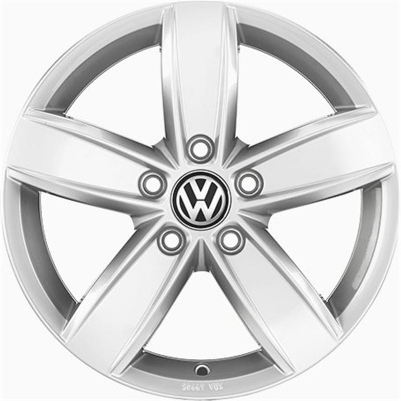 Cerchi in Lega ORIGINALE AUDI VW SEAT SKODA Oe Touran - Originale vw Hyper Silver 5 fori 16\" 6X16 ET43 5x112