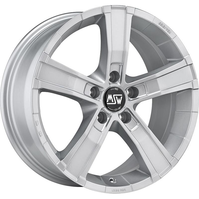 Cerchi in Lega MSW Sahara 5 Full Silver 5 fori 18\" 8X18 ET45 5x120