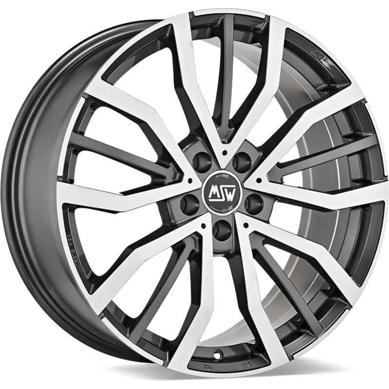 Cerchi in Lega MSW Msw 49 Gloss Gun Metal Full Polished 5 fori 19\" 9X19 ET50 5x120
