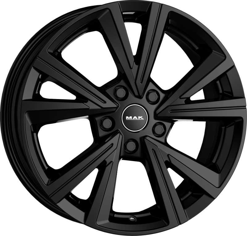 Cerchi in Lega MAK Qvarz Glossy Black 5 fori 18\" 7.5X18 ET49 5x100