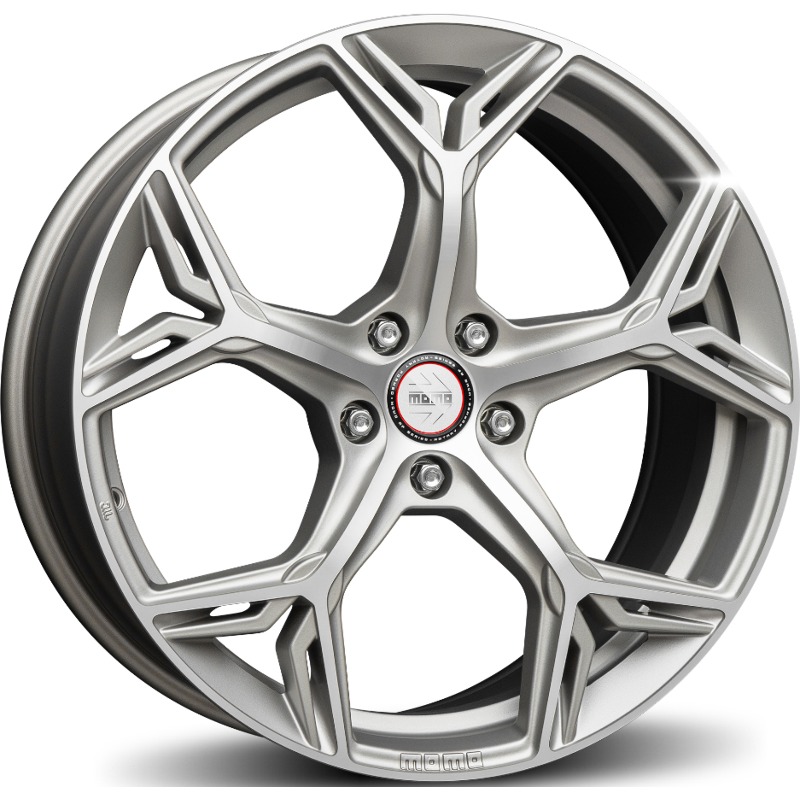 Cerchi in Lega MOMO WHEELS RF-09 Platino Diamantato Opaco 5 fori 20\" 8.5X20 ET45 5x114.3