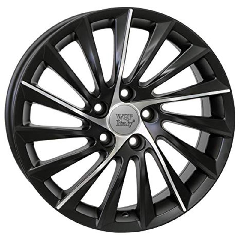 Cerchi in Lega WSP ITALY Rieti2al56 Rieti Dull Black 5 fori 17\" 7.5X17 ET41 5x110
