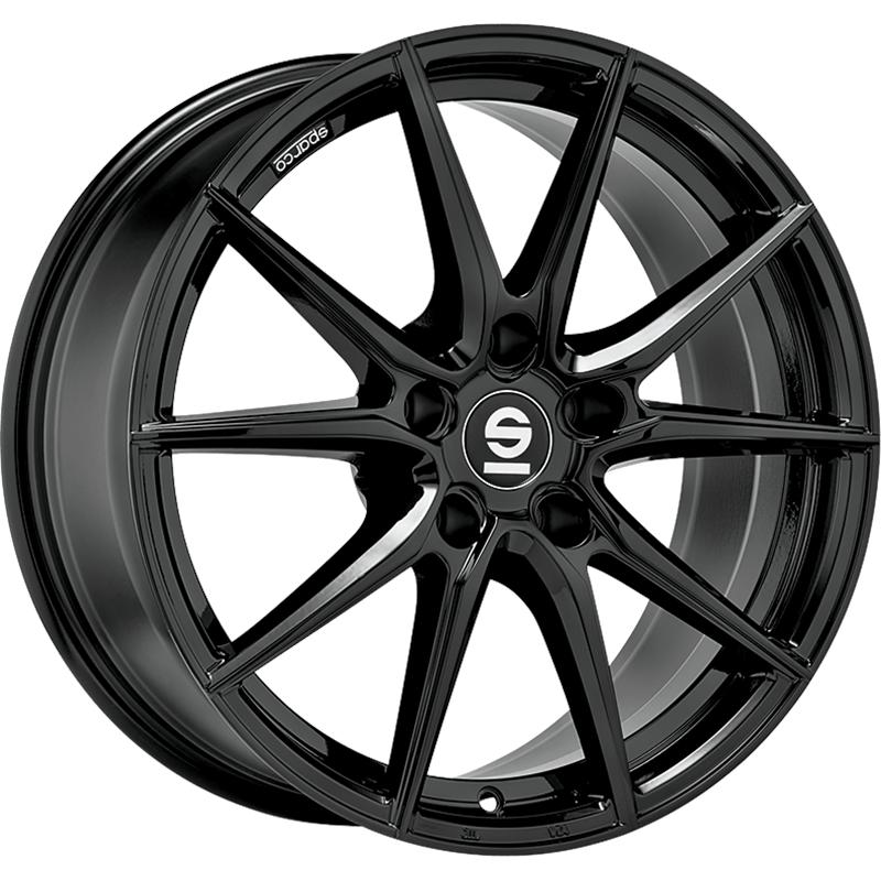 Cerchi in Lega SPARCO Drs Glossy Black 5 fori 18\" 8X18 ET50 5x108